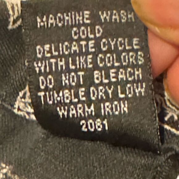 RAFAELLA Women Size 12 Black and White %100 linen Floral pants Quiet‎ Luxury - Picture 3 of 6